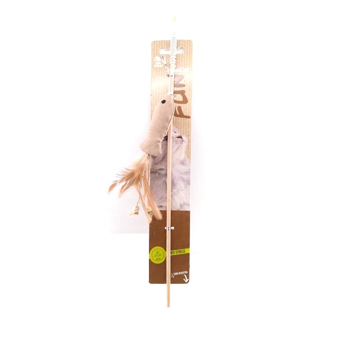 CAÑITA PEZ PLUMA MARRON YT79907 - CAN CAT