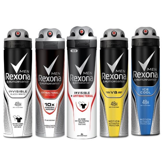 [7791293049465   7791293041582] Rexona Men Aerosol Antitranspirante Motionsense x 150 Ml - 90 G (Invisible)