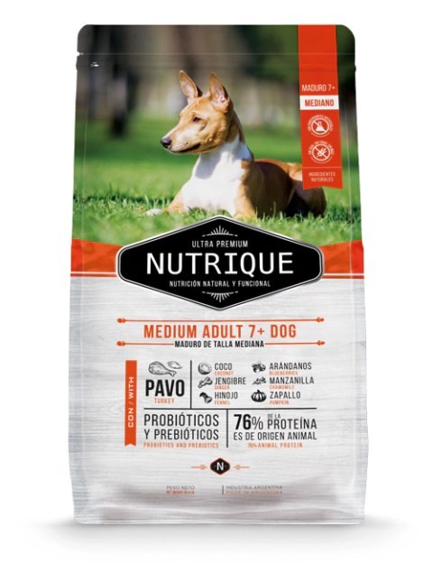 Nutrique Medium Adult 7+ Dog x 12kg