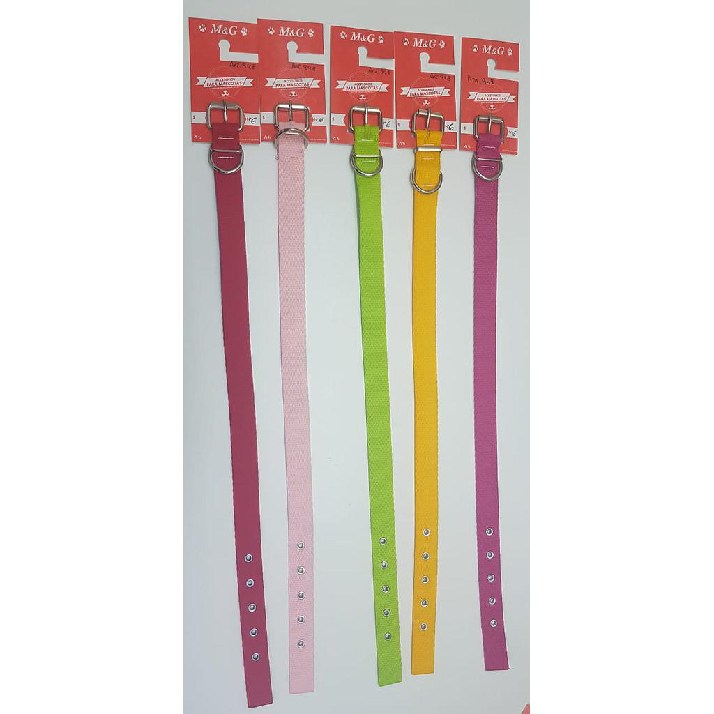 [00225557] Collar Nylon Liso 2.5 x 55 Cm (Rosa)