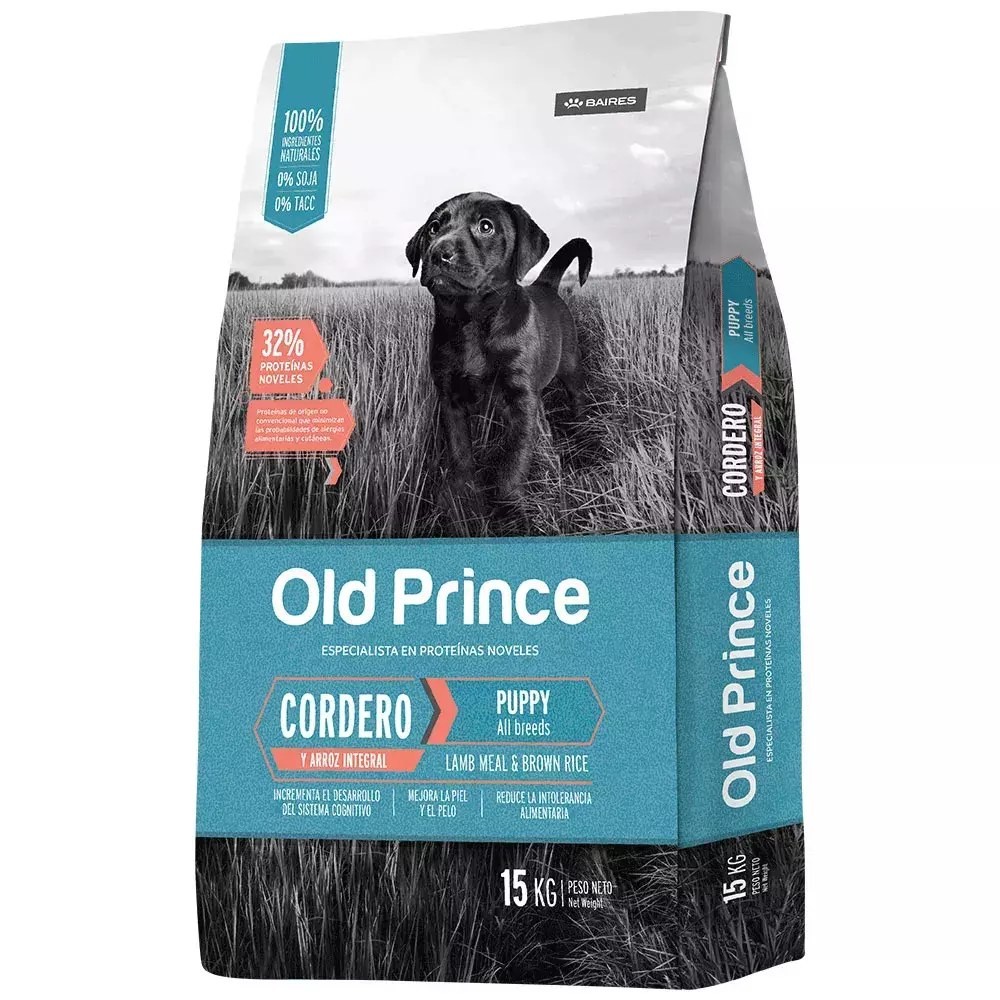 Old Prince Cordero y Arroz Cachorro x 15 kg