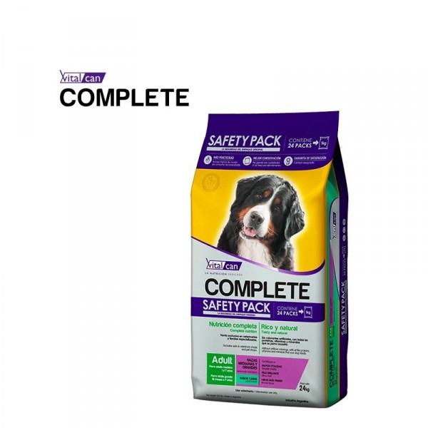 Complete Perro Adulto Safety x 24 kg