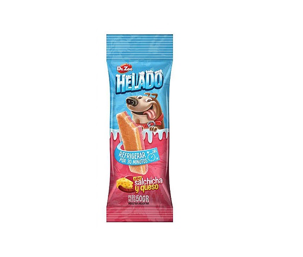 HELADO SALCHICHA Y QUESO X 50GR - DR.ZOO