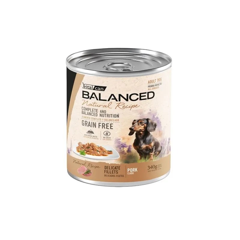 Natural Recipe Filetes Cerdo Perro Adulto 340g x 12u