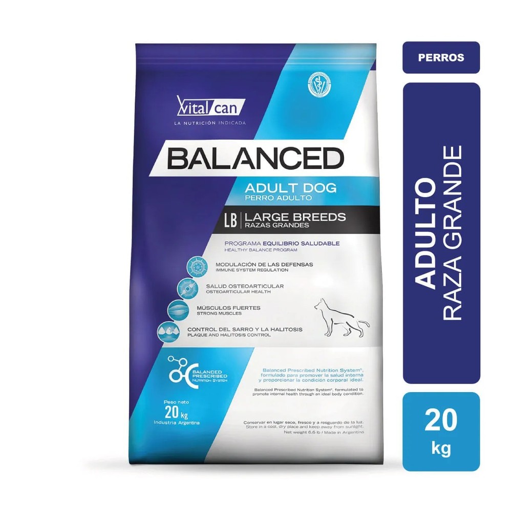 Balanced Perro Adulto Raza Grande x 20 kg.