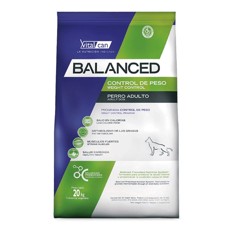 Balanced Perro Control Peso Allages x 12 kg.