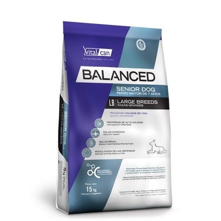 Balanced Perro Senior Raza Grande x 3 kg.