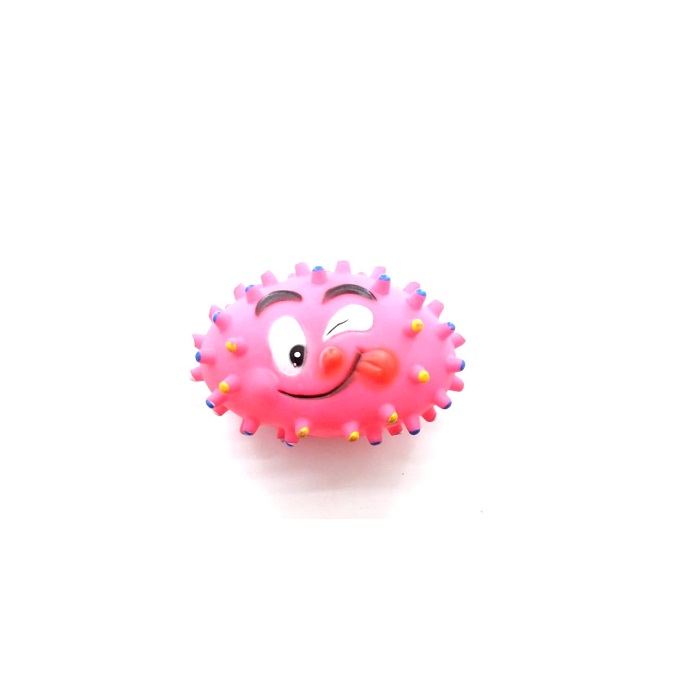PELOTA OVALADA C/PINCHES CARA Y LUNARES XL  PER-ROS
