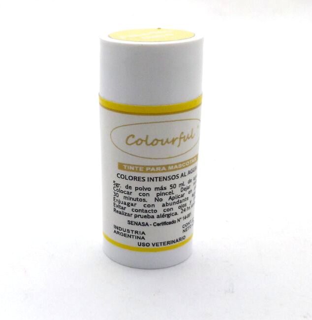 TINTE PARA MASCOTAS AMARILLO 5 GRS CPETS