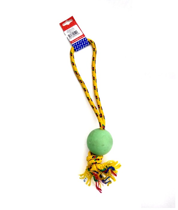PELOTA DE GOMA CHICA SOGA ALPINA 8MMX65CM S701 - PETS PLAST