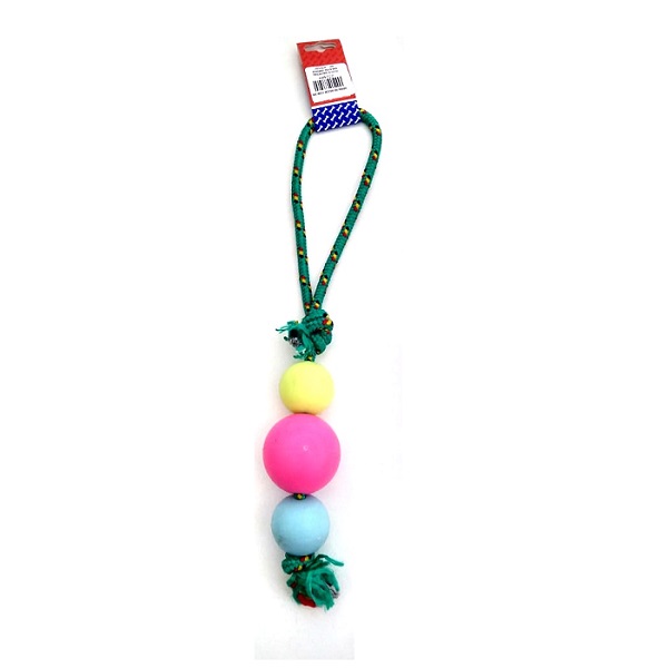 PELOTA DE GOMA MEDIANA SOGA ALPINA 12MMX45CM S801 - PETS PLAST