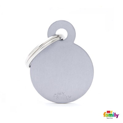 MEDALLA BASIC SMALL ROUND ALUMINUM GREY MFB57 - MY FAMILY