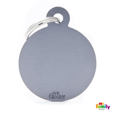 MEDALLA BASIC BIG ROUND ALUMINUM GREY MFB62 - MY FAMILY